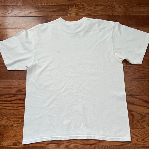 Vintage 90’s White Nike Swoosh T-Shirt Sz L - Picture 5 of 7